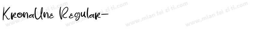 KronaUne Regular字体转换
